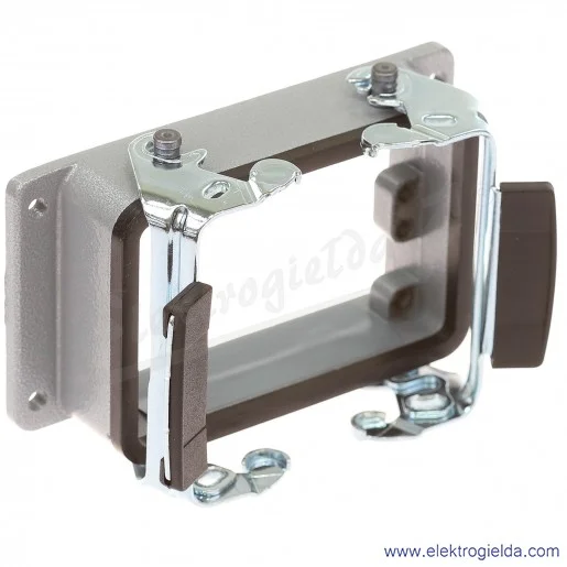 H-A 32 AG Obudowa gniazda pulpitowa aluminiowa wkłady 2x16 pinów 16A 400V H-A 32 AG Obudowa gniazda pulpitowa aluminiowa wkłady 2x16 pinów 16A 400V