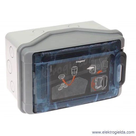 Rozdzielnica 601934, RN 65 1*4 bez listew, 4 modułowa, IP65 Rozdzielnica 601934, RN 65 1*4 bez listew, 4 modułowa, IP65