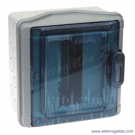 Rozdzielnica 601938, RN 65 1*8 bez listew, 8 modułowa, IP65 Rozdzielnica 601938, RN 65 1*8 bez listew, 8 modułowa, IP65