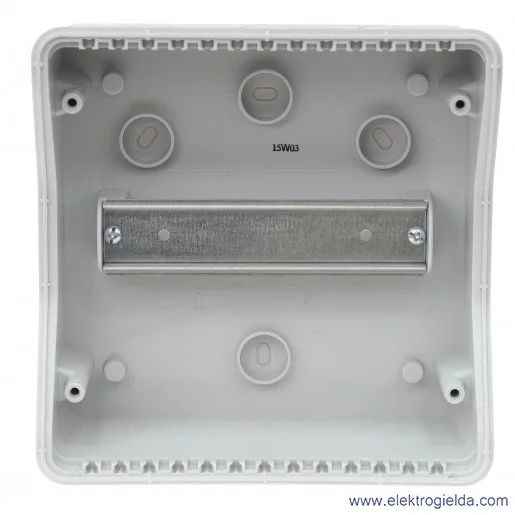 Rozdzielnica 601938, RN 65 1*8 bez listew, 8 modułowa, IP65 Rozdzielnica 601938, RN 65 1*8 bez listew, 8 modułowa, IP65