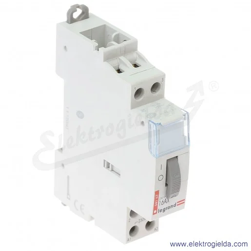 Przekaźnik impulsowy 412412, PB402, bistabilny, 230VAC, 2Z, 16A Przekaźnik impulsowy 412412, PB402, bistabilny, 230VAC, 2Z, 16A