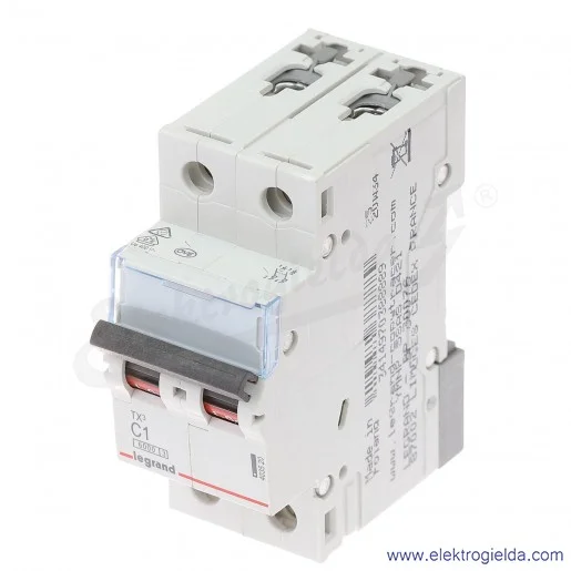 Wyłącznik nadprądowy S302 C 1 2P 6kA AC TX3 Wyłącznik nadprądowy S302 C 1 2P 6kA AC TX3