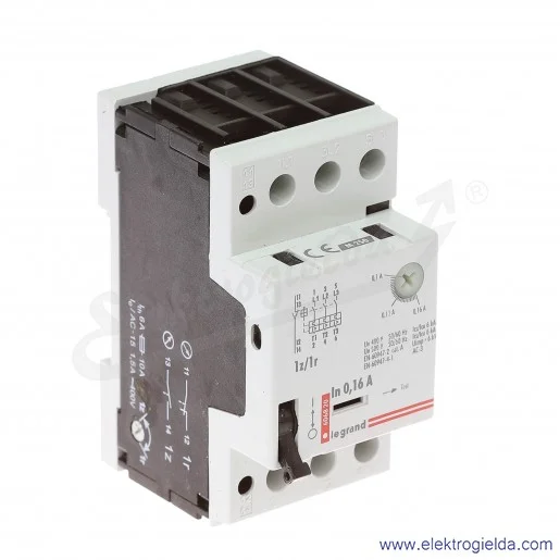 Wyłącznik silnikowy modułowy 606820, M250  0,1-0,16A, 1z+1r Wyłącznik silnikowy modułowy 606820, M250  0,1-0,16A, 1z+1r