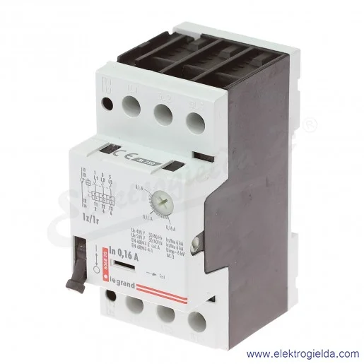 Wyłącznik silnikowy modułowy 606820, M250  0,1-0,16A, 1z+1r Wyłącznik silnikowy modułowy 606820, M250  0,1-0,16A, 1z+1r