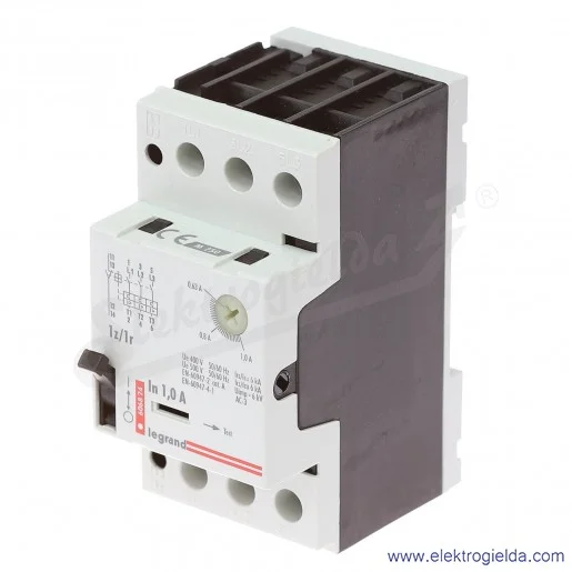 Wyłącznik silnikowy modułowy 606824, M 250 0.63-1A, 1z+1r, prąd zadziałania wyzwalaczy 14A Wyłącznik silnikowy modułowy 606824, M 250 0.63-1A, 1z+1r, prąd zadziałania wyzwalaczy 14A