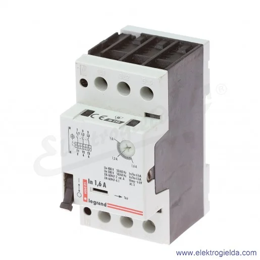 Wyłącznik silnikowy modułowy 606805, M 250 1.0-1.6A, Prąd zadziałania wyzwalaczy elektromagnetycznych 22.4A Wyłącznik silnikowy modułowy 606805, M 250 1.0-1.6A, Prąd zadziałania wyzwalaczy elektromagnetycznych 22.4A