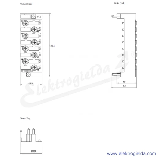 Rysunek wymiarowy Rysunek wymiarowy