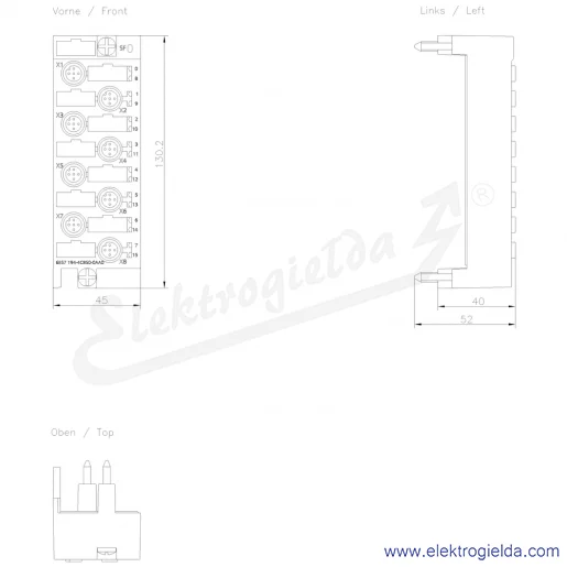 Rysunek wymiarowy Rysunek wymiarowy