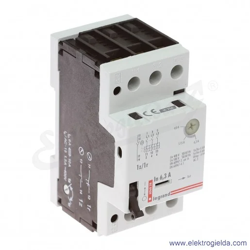 Wyłącznik silnikowy modułowy 606828, M 250 4-6.3A 1z+1r, prąd zadziałania wyzwalaczy 88.2A Wyłącznik silnikowy modułowy 606828, M 250 4-6.3A 1z+1r, prąd zadziałania wyzwalaczy 88.2A