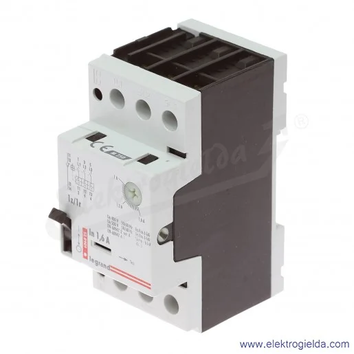 Wyłącznik silnikowy modułowy 606825, M 250 1-1.6 1z+1r, prąd zadziałania wyzwalaczy 22.4A Wyłącznik silnikowy modułowy 606825, M 250 1-1.6 1z+1r, prąd zadziałania wyzwalaczy 22.4A