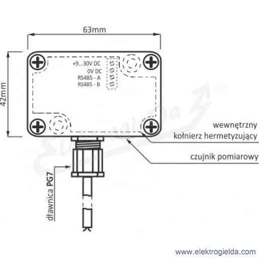 Rysunek wymiarowy Rysunek wymiarowy