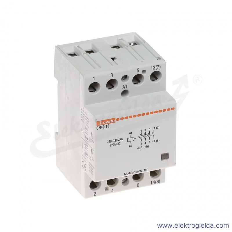 Stycznik modułowy CN4010220 4NO 230VAC/220VDC Ith 40A Stycznik modułowy CN4010220 4NO 230VAC/220VDC Ith 40A