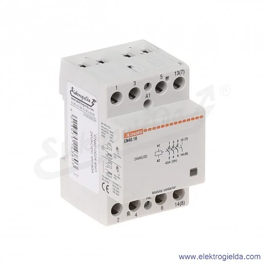 Stycznik modułowy CN4010024 4NO 24VAC/DC Ith 40A Stycznik modułowy CN4010024 4NO 24VAC/DC Ith 40A