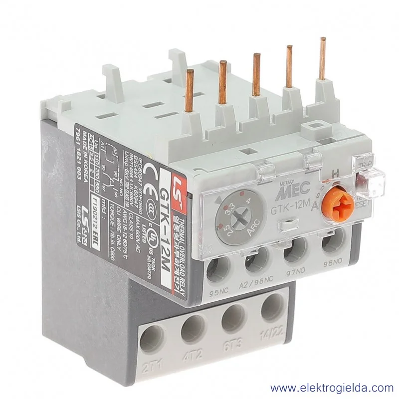 Przekaźnik termiczny GTK-12M,  2,5-4A Przekaźnik termiczny GTK-12M,  2,5-4A