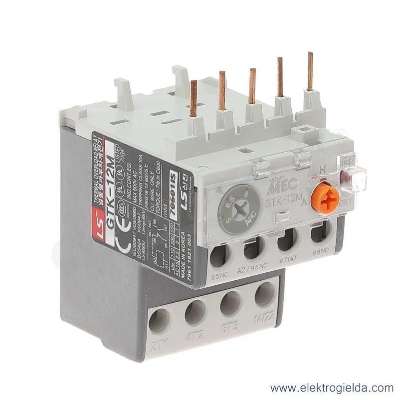 Przekaźnik termiczny GTK-12M 5-8A Przekaźnik termiczny GTK-12M 5-8A