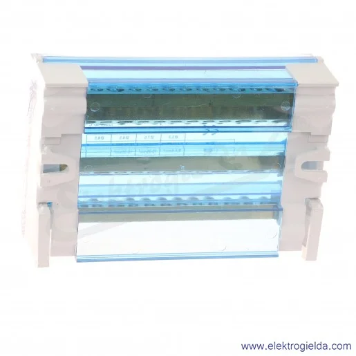 Blok rozdzielczy R33RA-02020200301, EBR 4-15/125, 4 tory, szerokość 136mm, montaż DIN Blok rozdzielczy R33RA-02020200301, EBR 4-15/125, 4 tory, szerokość 136mm, montaż DIN