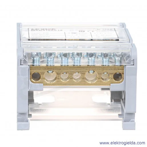 Blok rozdzielczy MAB4100A18 4P 100A-7 Moblock 2x25MM2+5x6mm2 Blok rozdzielczy MAB4100A18 4P 100A-7 Moblock 2x25MM2+5x6mm2