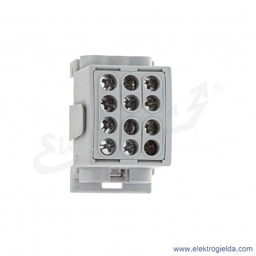 Blok rozdzielczy F2.0362 HLK100A-3 szary zacisk 2x16, 1x25 wymiar 49x30x36mm Blok rozdzielczy F2.0362 HLK100A-3 szary zacisk 2x16, 1x25 wymiar 49x30x36mm
