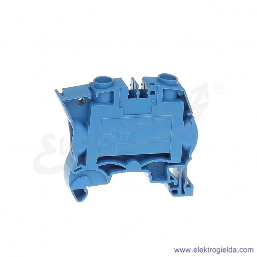 Złączka ZS16-BL przelotowa z zaciskami śrubowymi 0,5-16mm2; szerokość 10mm; niebieska Złączka ZS16-BL przelotowa z zaciskami śrubowymi 0,5-16mm2; szerokość 10mm; niebieska