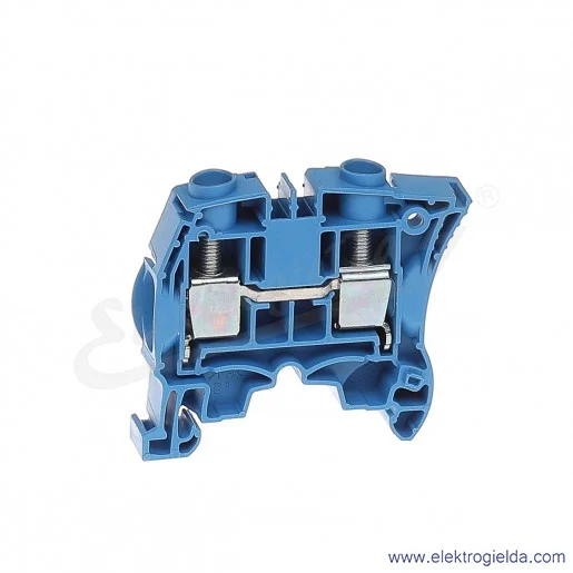 Złączka ZS16-BL przelotowa z zaciskami śrubowymi 0,5-16mm2; szerokość 10mm; niebieska Złączka ZS16-BL przelotowa z zaciskami śrubowymi 0,5-16mm2; szerokość 10mm; niebieska