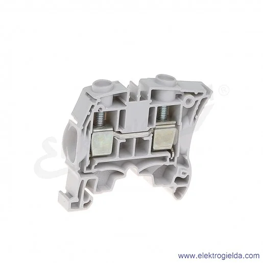 Złączka ZS16 przelotowa z zaciskami śrubowymi 0,5-16mm2; szerokość 10mm; szara Złączka ZS16 przelotowa z zaciskami śrubowymi 0,5-16mm2; szerokość 10mm; szara