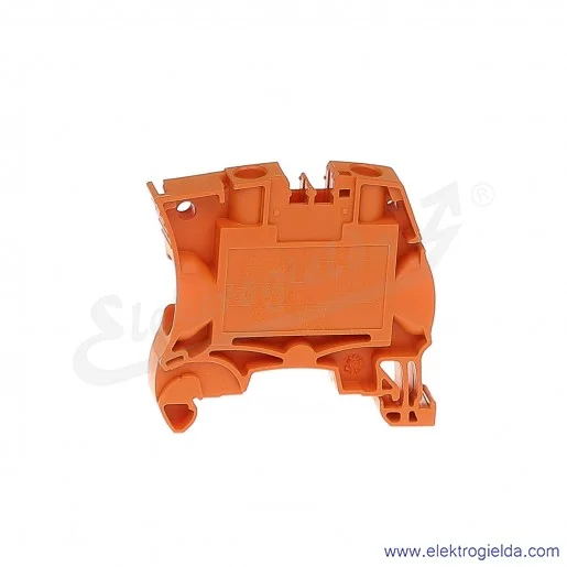 Złączka ZS10-OR przelotowa z zaciskami śrubowymi 0,5-10mm2; szerokość 10mm; pomarańczowa Złączka ZS10-OR przelotowa z zaciskami śrubowymi 0,5-10mm2; szerokość 10mm; pomarańczowa