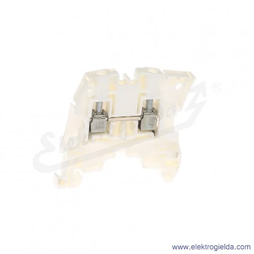 Złączka ZS6-WH przelotowa z zaciskami śrubowymi 0,2-6mm2; szerokość 6mm; biała Złączka ZS6-WH przelotowa z zaciskami śrubowymi 0,2-6mm2; szerokość 6mm; biała
