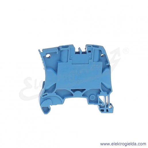 Złączka ZS6-BL przelotowa z zaciskami śrubowymi 0,2-6mm2; szerokość 6mm; niebieska Złączka ZS6-BL przelotowa z zaciskami śrubowymi 0,2-6mm2; szerokość 6mm; niebieska