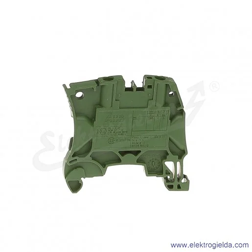 Złączka ZS4-GN przelotowa z zaciskami śrubowymi 0,2-4mm2; szerokość 5mm; zielona Złączka ZS4-GN przelotowa z zaciskami śrubowymi 0,2-4mm2; szerokość 5mm; zielona