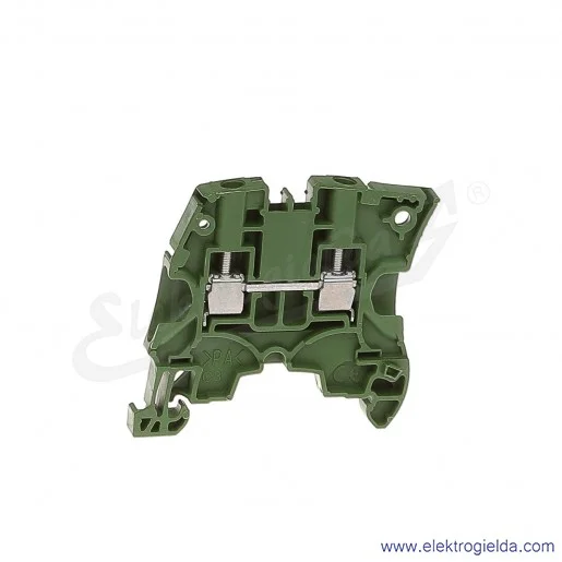 Złączka ZS4-GN przelotowa z zaciskami śrubowymi 0,2-4mm2; szerokość 5mm; zielona Złączka ZS4-GN przelotowa z zaciskami śrubowymi 0,2-4mm2; szerokość 5mm; zielona