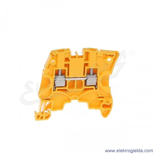 Złączka ZS4-YL przelotowa z zaciskami śrubowymi 0,2-4mm2; szerokość 5mm; żółta Złączka ZS4-YL przelotowa z zaciskami śrubowymi 0,2-4mm2; szerokość 5mm; żółta