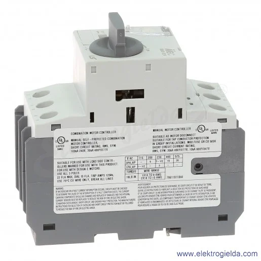 Wyłącznik silnikowy MMS-32H 22A 3P 9kW 14-22A Wyłącznik silnikowy MMS-32H 22A 3P 9kW 14-22A