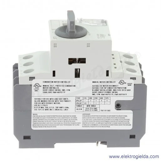 Wyłącznik silnikowy MMS-32H 8A 3P 3kW 5-8A Wyłącznik silnikowy MMS-32H 8A 3P 3kW 5-8A