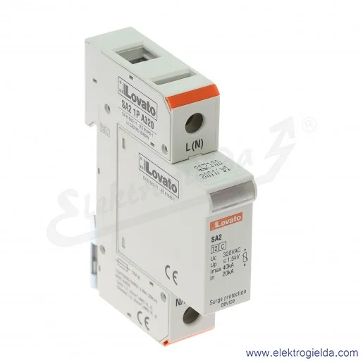 Ogranicznik przepięć SA21PA320, 1P, typ 2, klasa C Ogranicznik przepięć SA21PA320, 1P, typ 2, klasa C
