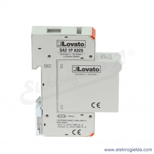 Ogranicznik przepięć SA21PA320, 1P, typ 2, klasa C Ogranicznik przepięć SA21PA320, 1P, typ 2, klasa C