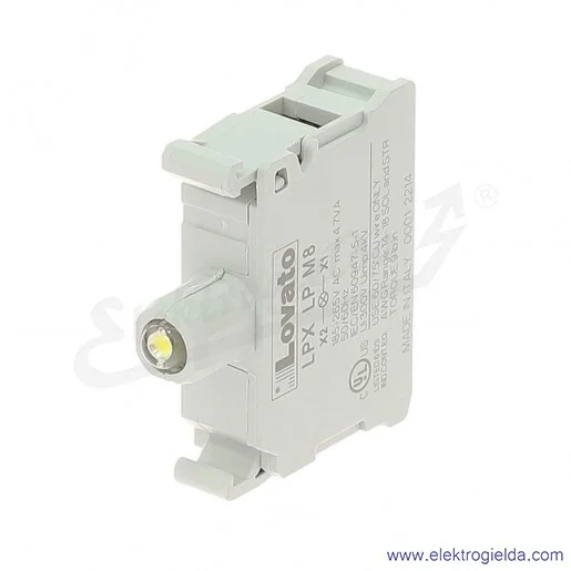 Moduł LED LPX LPM8 biały 185-265VAC światło ciągłe, pod przycisk Moduł LED LPX LPM8 biały 185-265VAC światło ciągłe, pod przycisk