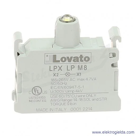 Moduł LED LPX LPM8 biały 185-265VAC światło ciągłe, pod przycisk
