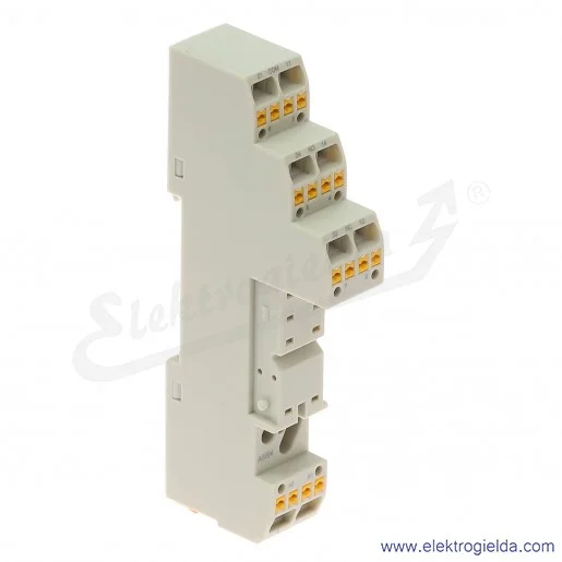 Gniazdo HR5XS21S zaciski sprężynowe, wszystkie zaciski styków od góry Gniazdo HR5XS21S zaciski sprężynowe, wszystkie zaciski styków od góry