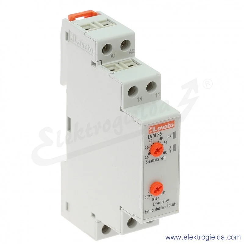 LVM25240 Uz 24...240VAC/DC, styk 1C/O, regulowana czułość 2,5...100kOhm LVM25240 Uz 24...240VAC/DC, styk 1C/O, regulowana czułość 2,5...100kOhm