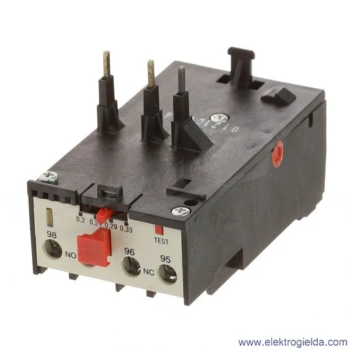 Przekaźnik termiczny 11RF9033 zakres regulacji 0,2-0,33A Przekaźnik termiczny 11RF9033 zakres regulacji 0,2-0,33A