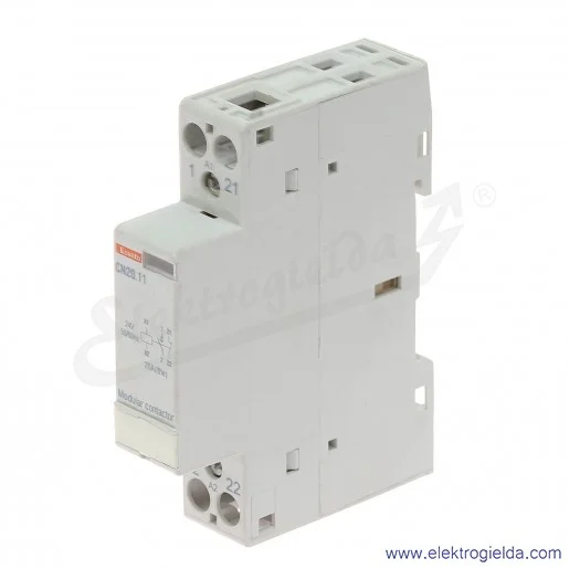 Stycznik modułowy CN2011024 1NO+1NC 24VAC/DC Ith 20A Stycznik modułowy CN2011024 1NO+1NC 24VAC/DC Ith 20A