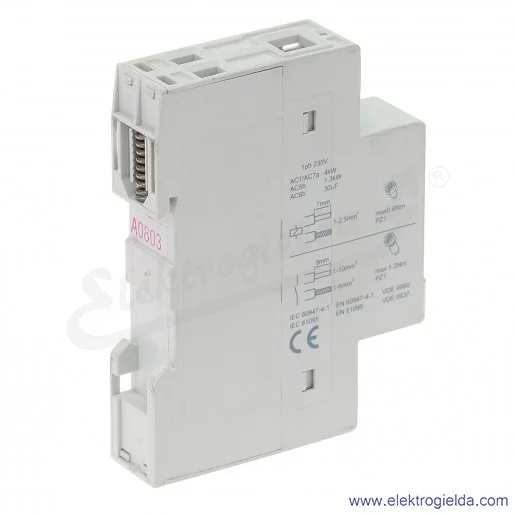 Stycznik modułowy CN2011024 1NO+1NC 24VAC/DC Ith 20A Stycznik modułowy CN2011024 1NO+1NC 24VAC/DC Ith 20A