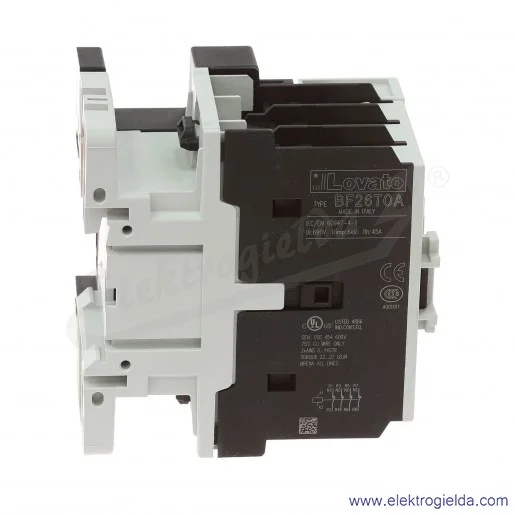 Stycznik pomocniczy BF26T0, 230VAC, 4NC, 45A w AC1, 230VAC 50/60Hz Stycznik pomocniczy BF26T0, 230VAC, 4NC, 45A w AC1, 230VAC 50/60Hz