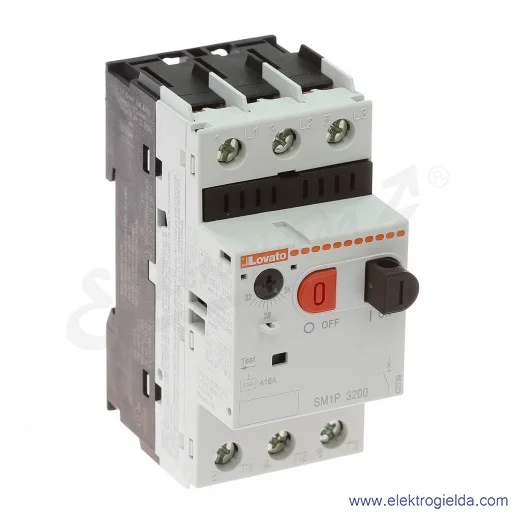 Wyłącznik silnikowy SM1P3200 24-32A, sterowanie przyciskami Wyłącznik silnikowy SM1P3200 24-32A, sterowanie przyciskami