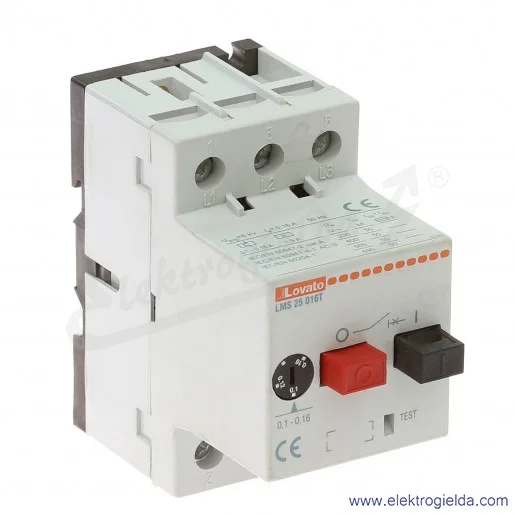 Wyłącznik silnikowy 11LMS25 016T, 100kA, 0.1-0.16A Wyłącznik silnikowy 11LMS25 016T, 100kA, 0.1-0.16A