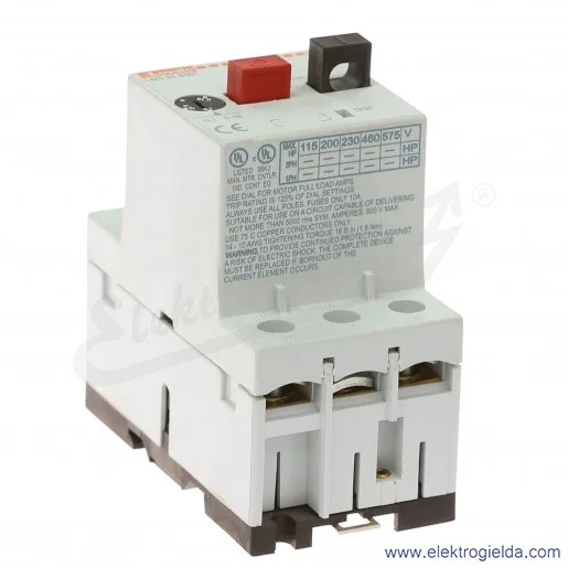 Wyłącznik silnikowy 11LMS25 016T, 100kA, 0.1-0.16A Wyłącznik silnikowy 11LMS25 016T, 100kA, 0.1-0.16A