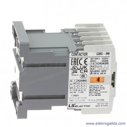 Stycznik GMD-9M 24DC 1A, GMD-9M, 1Z, 4KW, 24VDC, 9A, Metamec Stycznik GMD-9M 24DC 1A, GMD-9M, 1Z, 4KW, 24VDC, 9A, Metamec