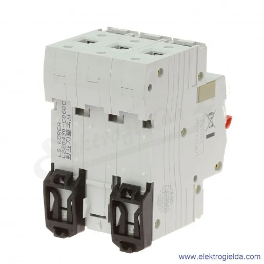 Wyłącznik nadprądowy BKN 3P, charakterystyka C, 6A Wyłącznik nadprądowy BKN 3P, charakterystyka C, 6A