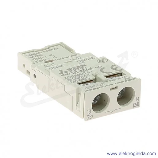 Styk pomocniczy 288455, UT-MAX 1A, NO, do wyłącznika silnikowego Styk pomocniczy 288455, UT-MAX 1A, NO, do wyłącznika silnikowego