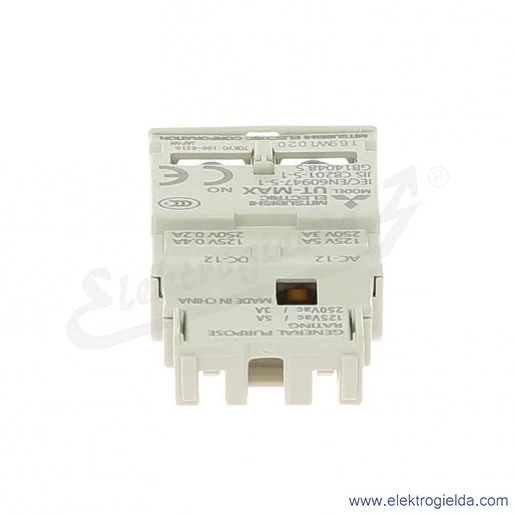 Styk pomocniczy 288455, UT-MAX 1A, NO, do wyłącznika silnikowego Styk pomocniczy 288455, UT-MAX 1A, NO, do wyłącznika silnikowego